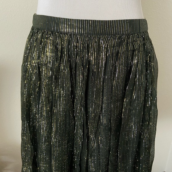 NWOT Anthropologie Ranna Gill Idina Metallic Skirt - Picture 4 of 7